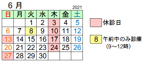 2021年6月予定